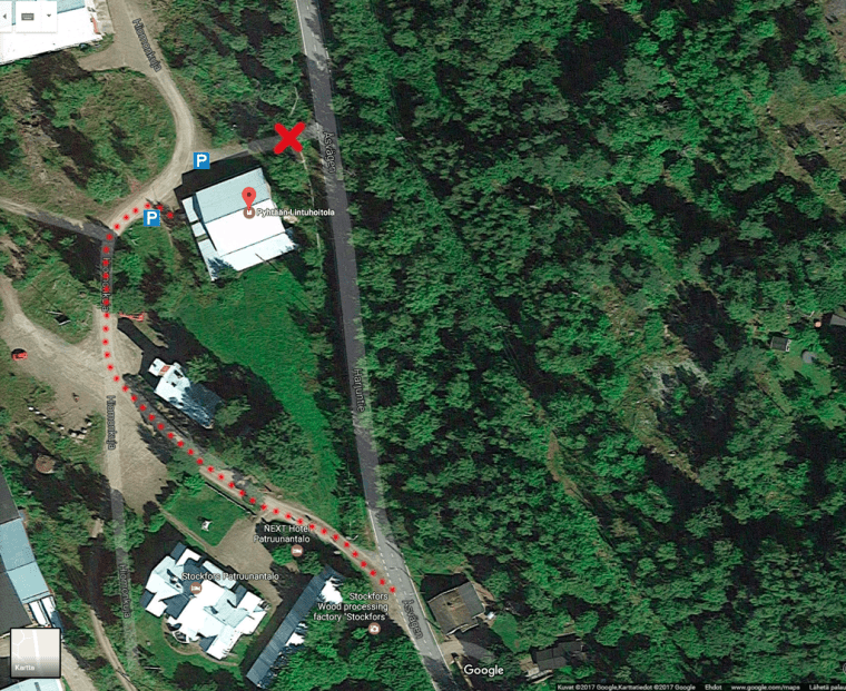 lintuhoitola-ajo-ohje-ilmakuva